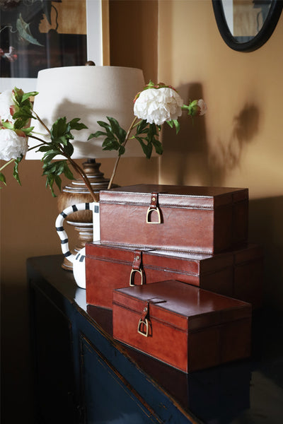 Equestrian Tan Storage Box Set