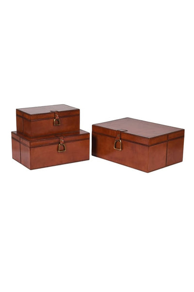 Equestrian Tan Storage Box Set
